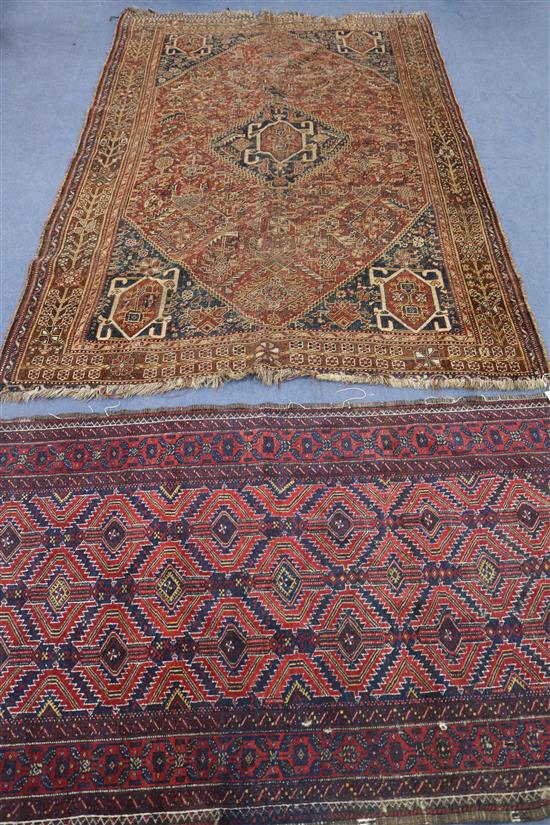 Two Persian rugs 190cm x 100cm, 230cm x 155cm